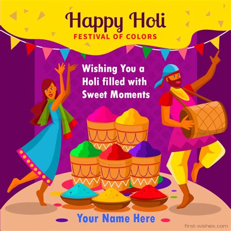 Happy Holi Wishes With Name Festival Wishes Artofit