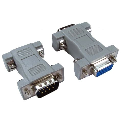 serial to vga adapter 9 pin male to 15 pin female d9 hd15 svga port converter ebay