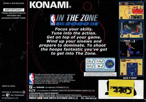 Nba In The Zone 2000 Boxarts For Nintendo 64 The Video Games Museum