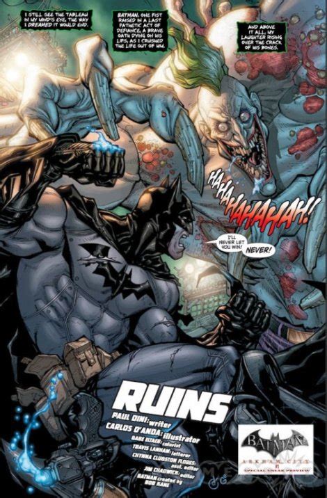 [batman arkham city primeras paginas del comic reveladas] play reactor