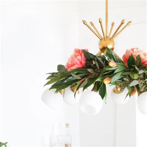 How To Make A Diy Floral Chandelier Garland — Sugar And Cloth Decor