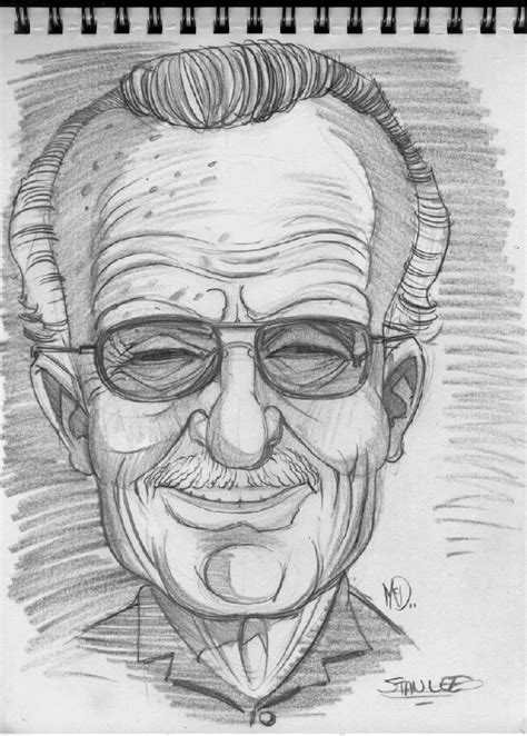 Sketches And Scribbles By Jim Mcdermott Stan Lee Caricature Sketch