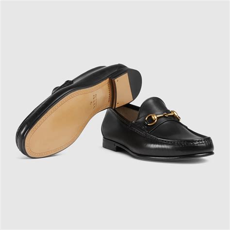 Black Leather 1953 Horsebit Leather Loafer Gucci Us