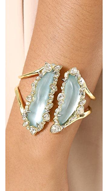 Alexis Bittar Liquid Metal Hinge Bracelet With Crystals Shopbop