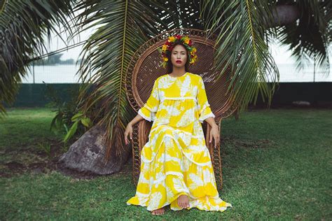Matahari Maxi Dress Eimeo Diy Dress Hawaiian Outfit Art Dress