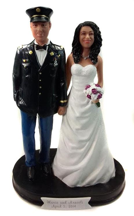 Army Officer Classic Custom Wedding Cake Topper