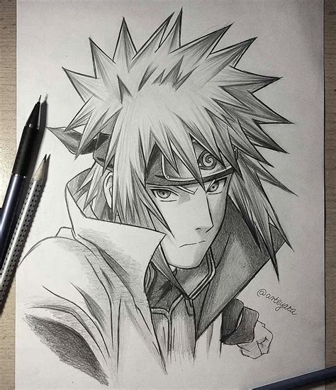 Minato Namikaze Coloriage Manga Tutoriel Dessin Manga Dessin Naruto