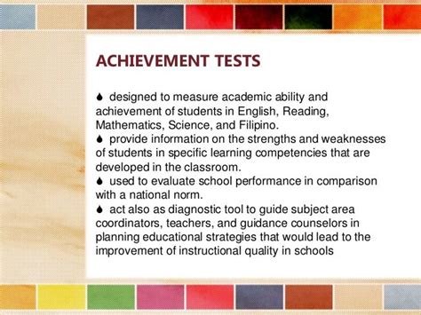 Hot Topik Example Of Achievement Test In English