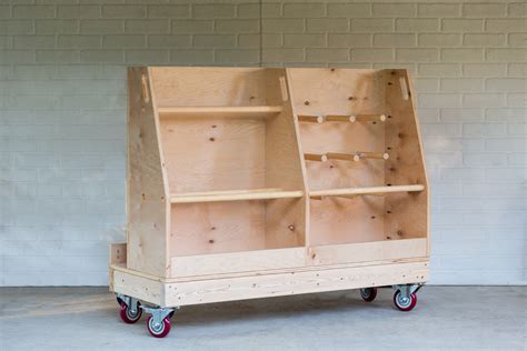 Diy Mobile Plywood And Lumber Storage Cart — Maker Gray