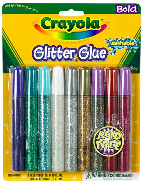 9 Ct Washable Glitter Glue Fat Brain Toys