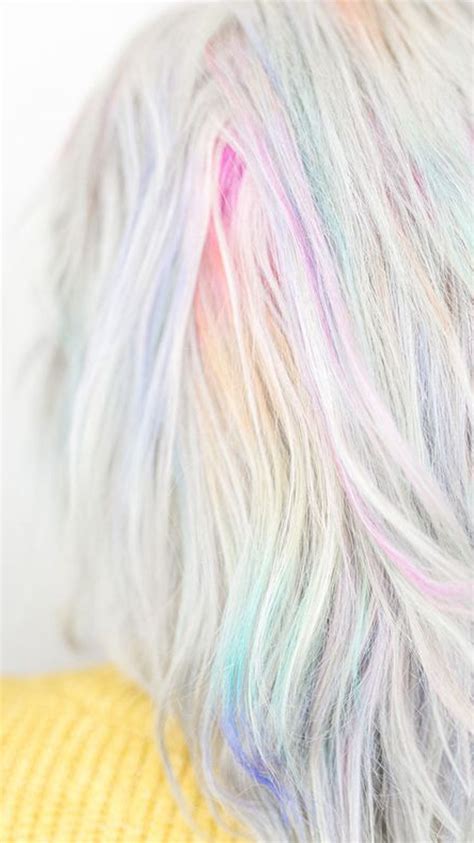 As Though Colorful Beams Of Light Were Caressing Your Hair This Pastel