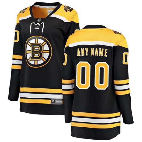 Boston Bruins Fanatics Branded Womens Home Breakaway Custom Jersey