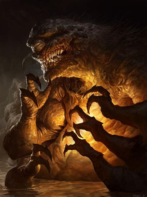 Another Monster In A Cave By Davidrapozaart On Deviantart Monster Art