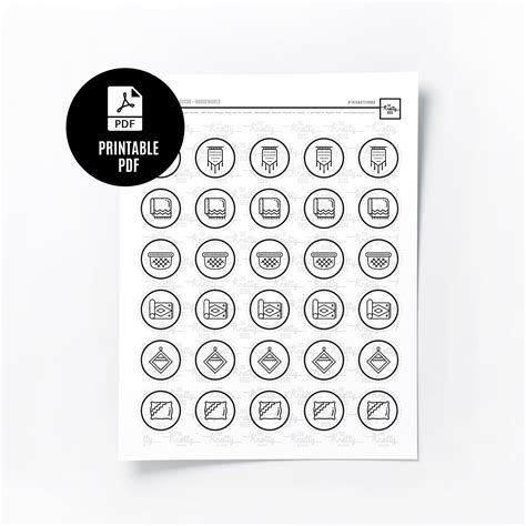 Printable Sticker Bundle Pdf Template 36 Sticker Designs Maker Tools