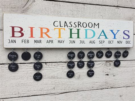 Classroom Birthday Board Classroom Decor School Room Decor Etsy