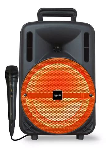 Parlante Bluetooth Karaoke Microlab Street 3 Naranjo Cuotas Sin Interés
