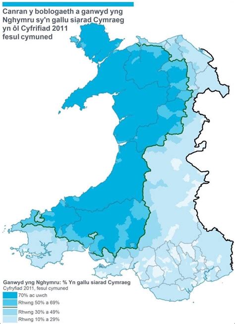 Percentage Of People Born In Wales Whom Speak The Welsh Language From