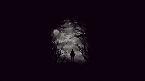 Creepy Black Alone Night Wallpaper 1920x1080 120945