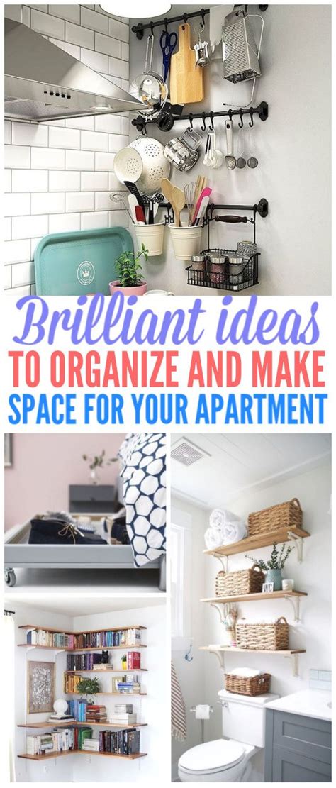 33 Brilliant Apartment Organization Ideas To Share Small Apartment