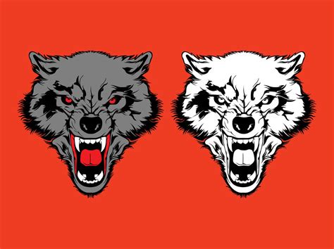 Angry Wolves Graphics Vector Art And Graphics