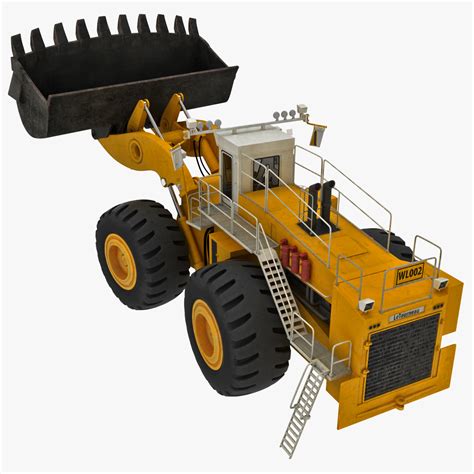 Mining Wheel Loader Letourneau L 2350 Rigged 3d Model 239 Max Free3d