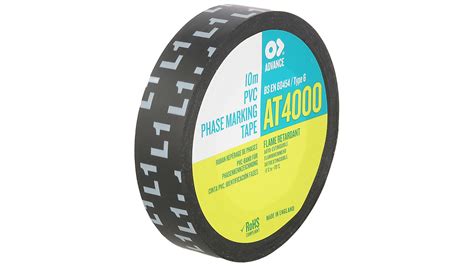 Advance Tapes At4000 Black Pvc Electrical Tape 15mm X 10m Rs