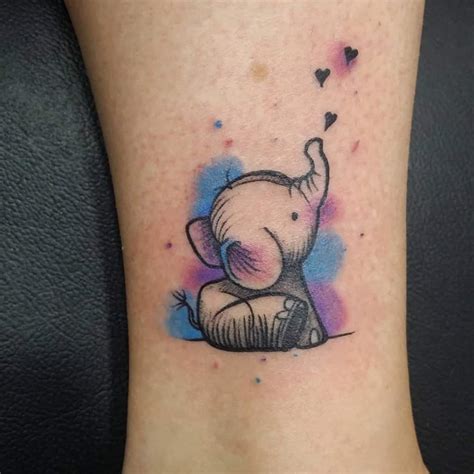 Aggregate More Than 79 Elephant With Hearts Tattoo Best In Cdgdbentre