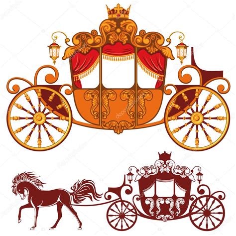 Royal Carriage — Stock Vector © Pazhyna 16786459