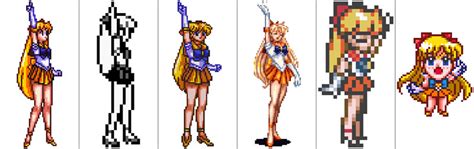 Evolución Noventera De Los Sprites En Los Juegos De Sailor Moon