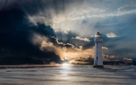 Ocean Lighthouse Photo Manipulation