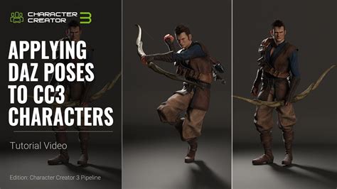 Character Creator 3 Tutorial Applying Daz Poses To Cc3 Characters
