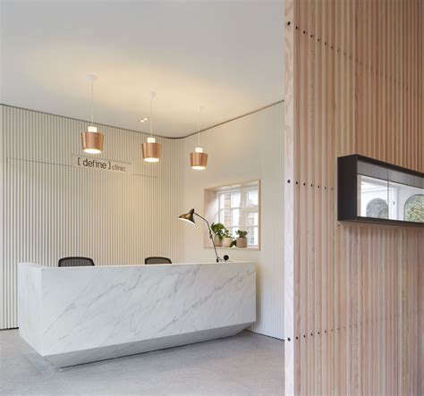 Bespoke Marble Reception Desk Clinic Interior Design Dentist Office