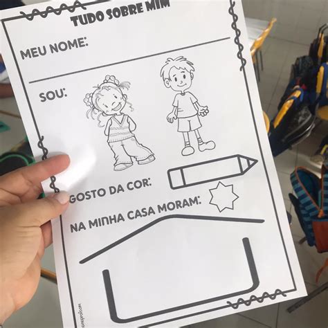 Atividade Tudo Sobre Mim Educa O Infantil Learnbraz