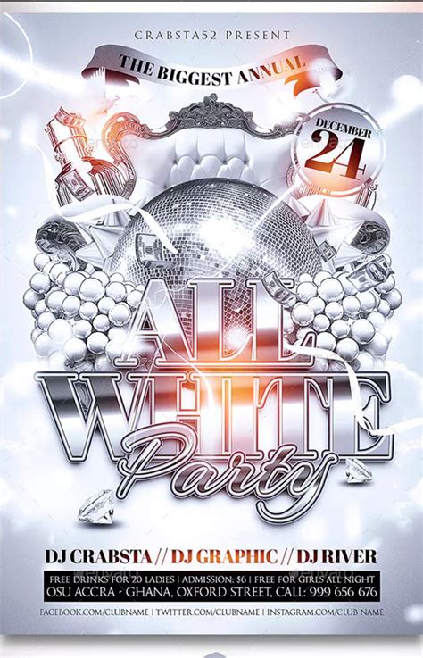 These free psd flyer templates are easily editable. 53+ White Party Flyer Templates - Free PSD Vector PNG PDF ...