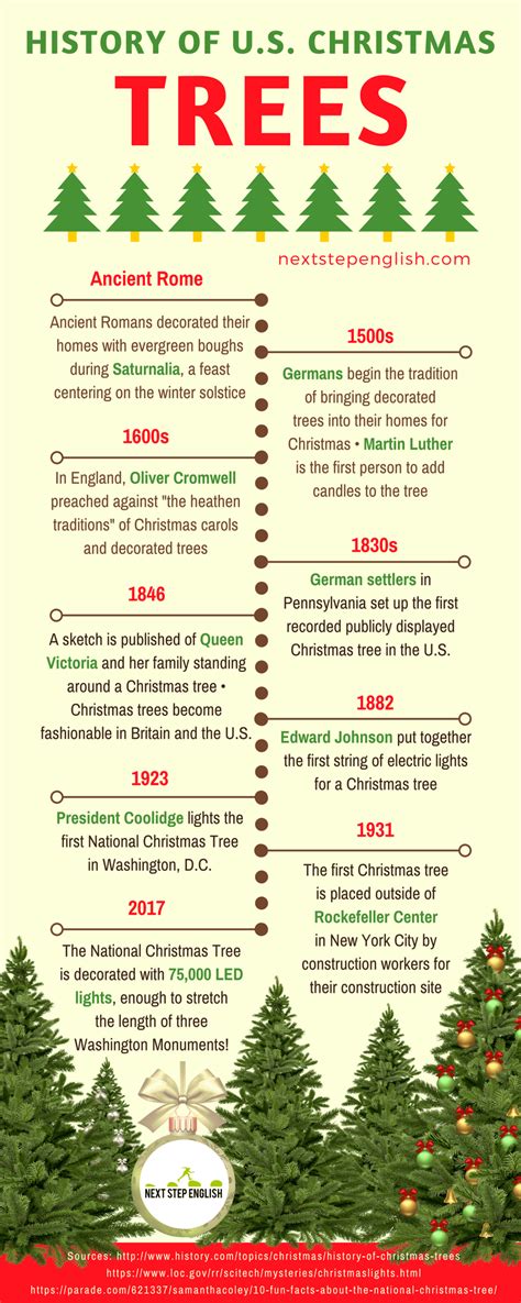 christmas tree history with timeline infographic christmas infographic educational