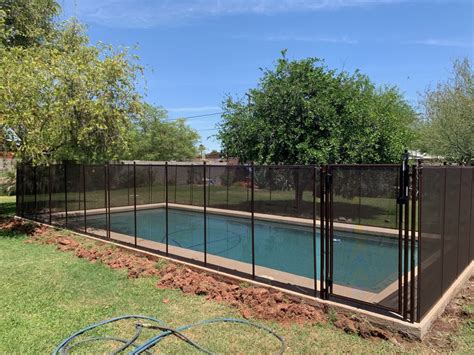 Mesh Pool Fences Safe Durable And Heat Resistant Arizona Pool Fence
