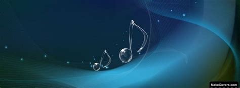 Vector Musical Notes On Wave Facebook Covers Music Cover Photos
