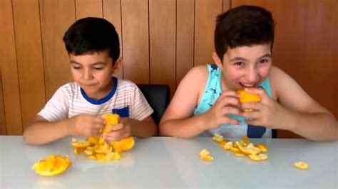 Peeling Orange With Teeth Challenge And Eating It Hilarious Youtube