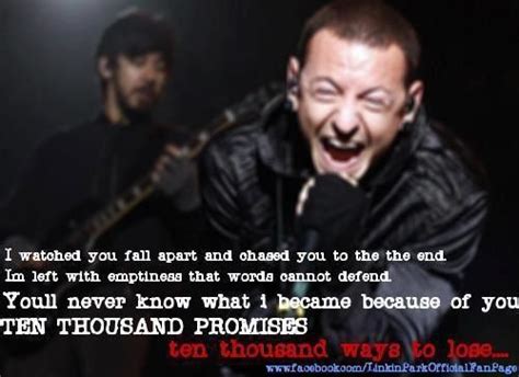 Linkin Park Lyrics Linkin Park Chester Song Lyric Quotes Linkin Park