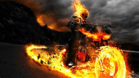 Ghost Rider Biker Wallpaperhd Superheroes Wallpapers4k Wallpapers