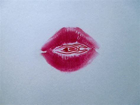 Pussy Lips Labial Y Tinta Sobre Papel Andrea Nekrofelia Flickr