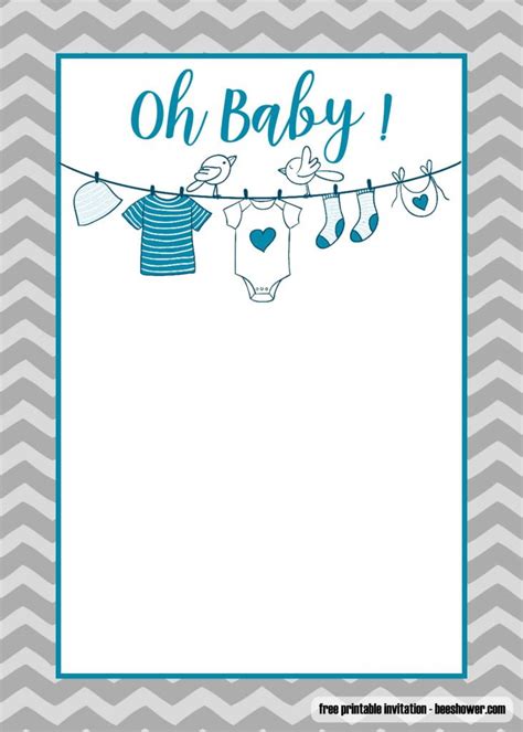 Download baby shower templates on pinterest top template collection. FREE Printable Onesie Baby Shower Invitations Templates | DREVIO