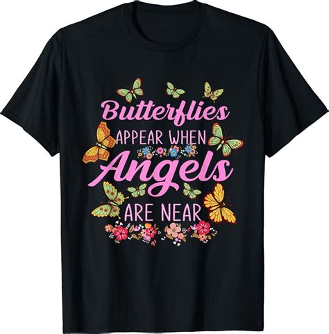 Guardian Angels Bring Butterflies: A Beautiful T-Shirt Design for