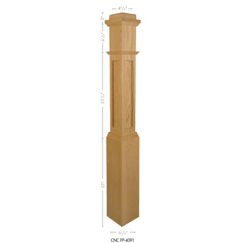 Fp 4091 Flat Panel Box Newel Post Westfire Stair Parts