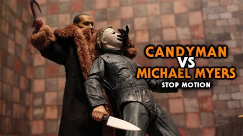 Candyman Vs Michael Myers Stop Motion Youtube