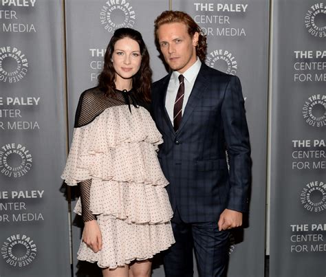 outlander stars sam heughan and caitriona balfe on their favorite costumes and sets parade