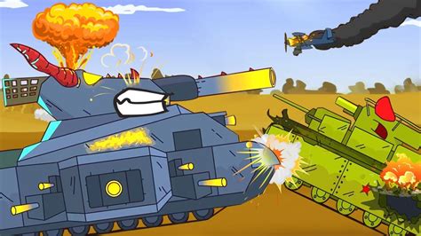 Tank Kalah Dalam Pertempuran Kartun Tank Baru Kartun Mobil Monster