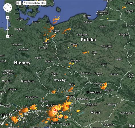 Mapa odświeżana co 5 minut. Www Mapa Burzowa Polski | Mapa Polski