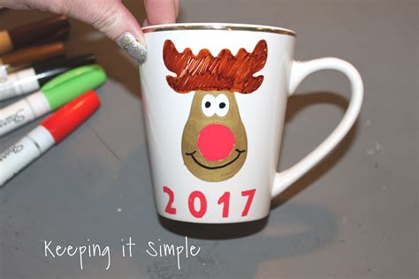 Diy Personalized Christmas Mugs 122 Keeping It Simple