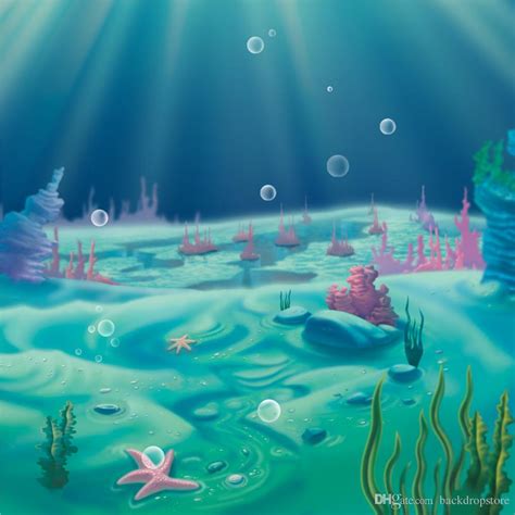 2019 Beautiful Scenery Under The Sea Backdrop For